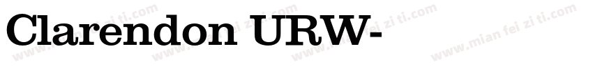 Clarendon URW字体转换